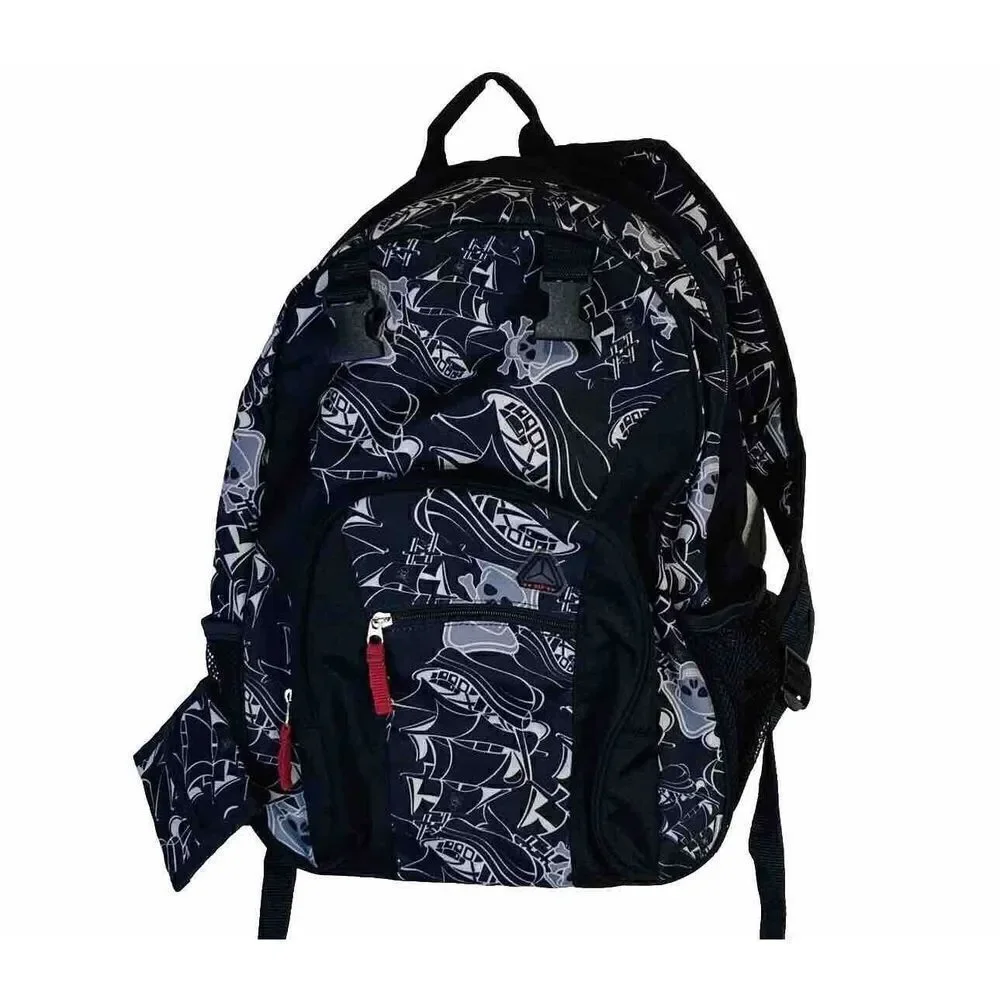 GAP GapKids Black White Skull & Crossbones Backpack -- Back to‎ School Essential